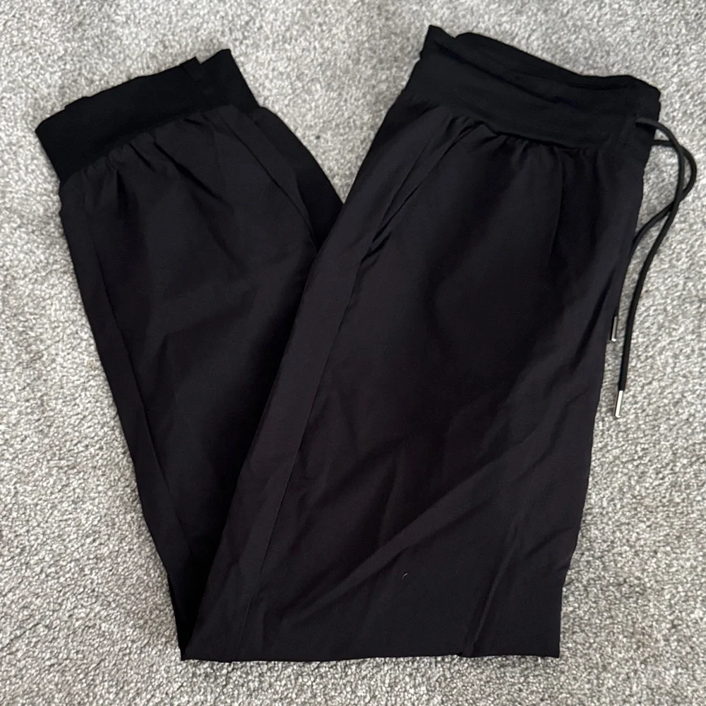 Women's Black Jogger Pants - Picture 1 of 5